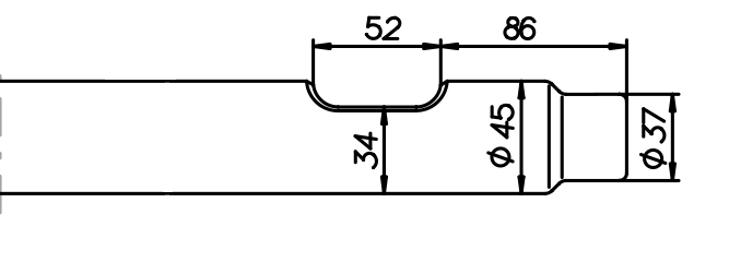 Breitmeissel (quer) 440 mm für Everdigm EHB 02