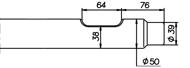 Spitzmeissel 510 mm für Hanwoo RHB 302 / 303 V
