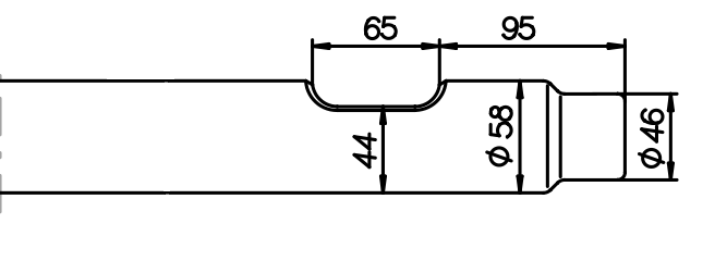 Breitmeissel (quer) 560 mm für Hanwoo RHB 304