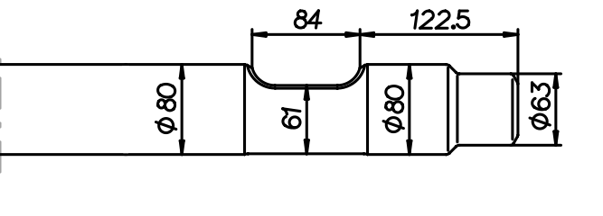 Asphaltspaten (parallel) 840 mm für Everdigm EHB 06