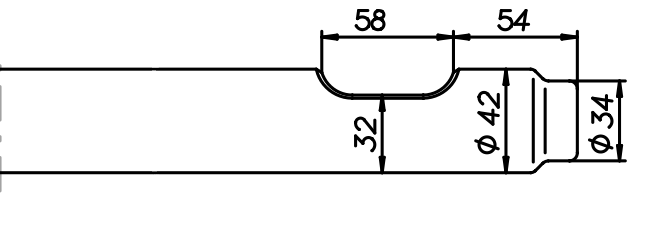 Flachmeissel (quer) 430 mm für Everdigm EHB 008