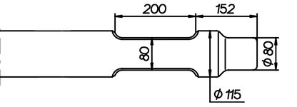 Flachmeissel (quer) 1100 mm für Krupp HM 700 / 701 / 702 / 703 / 705 / 706