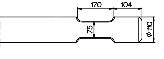 Breitmeissel (quer) 1040 mm für Krupp HM 680