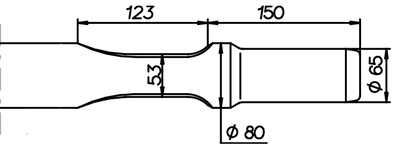 Breitmeissel (quer) 660 mm für Montabert BRH 125