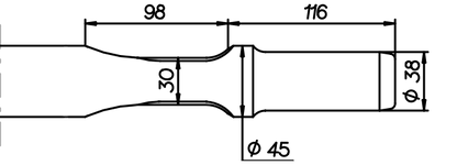 Breitmeissel (quer) 460 mm für Montabert BRH 40