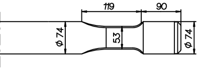 Asphaltspaten (parallel) 700 mm für Montabert BRP 130 / 140 / 150 / M 130 / M 140 / M 150