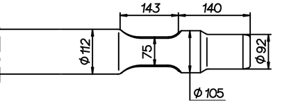 Breitmeissel (quer) 880 mm für Montabert M 700