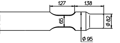 Breitmeissel (quer) 800 mm für Montabert SC 50
