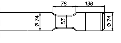 Spitzmeissel 720 mm für Montabert M 125 SX
