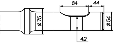Breitmeissel (quer) 500 mm für Montabert SC 16