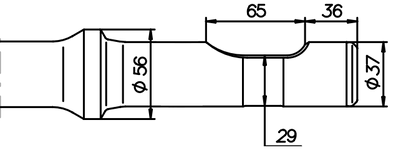 Breitmeissel (quer) 410 mm für Montabert SC 6