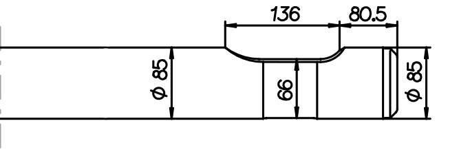 Breitmeissel (quer) 740 mm für Montabert SC 42