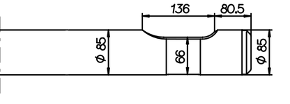Breitmeissel (quer) 740 mm für Montabert SC 42