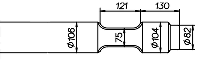 Stampfmeissel 920 mm für Montabert XL 1000