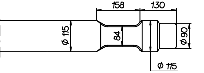 Spitzmeissel 1050 mm für Toku TNB 100