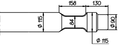 Spitzmeissel 1050 mm für Toku TNB 100