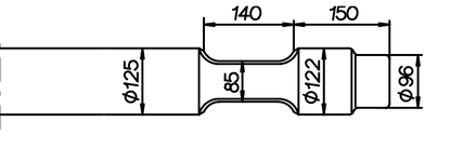 Stampfmeissel 1020 mm für JAB JB 71