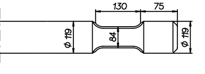 Flachmeissel (quer) 1100 mm für JAB JB 70
