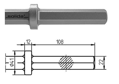 22 x 108 mm Spitzmeißel 450 mm