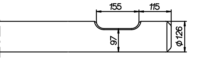 Spitzmeissel 1100 mm für NPK H-10-X