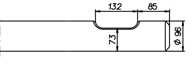 Flachmeissel (quer) 930 mm für NPK H-5-X / 6-X