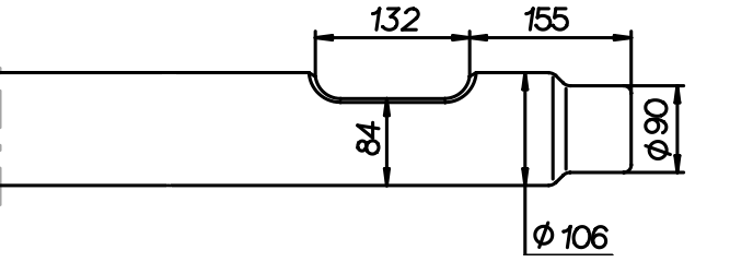 Spitzmeissel 930 mm für NPK H-7-X