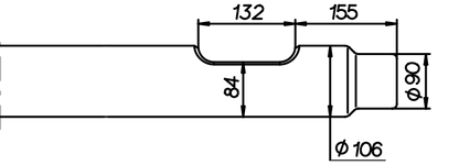 Spitzmeissel 930 mm für NPK H-7-X