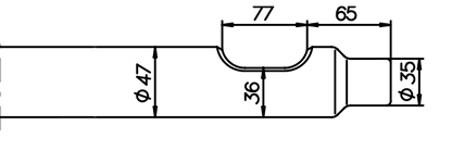 Flachmeissel (quer) 510 mm für NPK E-201 / GH 07