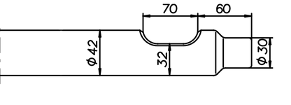 Flachmeissel (quer) 480 mm für NPK E-200 / GH 06