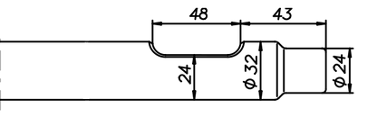 Spitzmeissel 410 mm für NPK E-102