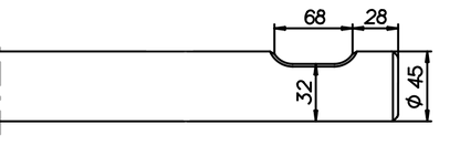 Spitzmeissel 480 mm für MSB Saga 20 / 20 H / 20 II