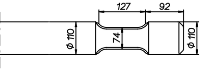 Breitmeissel (quer) 940 mm für MSB MS 500 / 500 H / 520 / 520 H