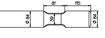 Asphaltspaten (parallel) 880 mm für CAT H 90 C / H 90 Cs