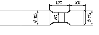 Spitzmeissel 1060 mm für CAT H 120Cs