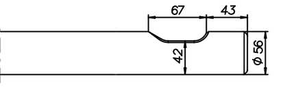 Asphaltspaten (parallel) 560 mm für CAT H 55 Ds