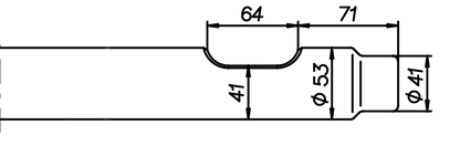 Flachmeissel (quer) 600 mm für Drago DB 20 S
