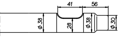Spitzmeissel 410 mm für Komac KB 90
