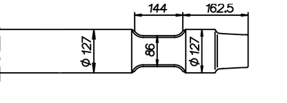 Spitzmeissel 1150 mm für Komac TOR 22 / TOR 23