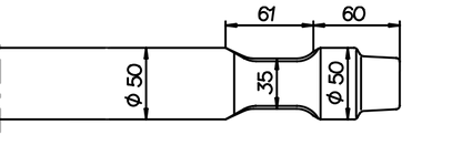 Spitzmeissel 510 mm für Drago DRH 80