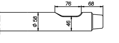 Stampfwerkzeug 560 mm für Huppi 102