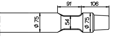 Spitzmeissel 720 mm für Huppi 302