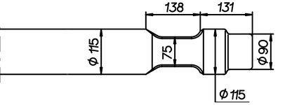 Spitzmeissel 940 mm für Drago DRH 650 / 900