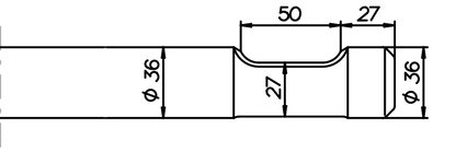 Breitmeissel (quer) 440 mm für Rotair OLS 50