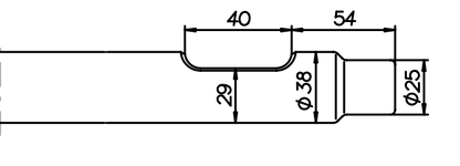 Breitmeissel (quer) 360 mm für Vistarini VH 60 / HBS 6