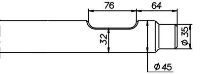 Breitmeissel (quer) 410 mm für Vistarini VH 90 / VHX 90 / HBS 9