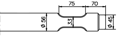 Breitmeissel (quer) 560 mm für Euroram / Globram RM 56