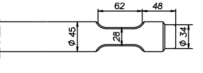 Asphaltspaten (parallel) 470 mm für Euroram / Globram RM 45