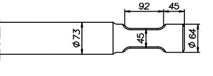 Breitmeissel (quer) 670 mm für Euroram / Globram RM 75