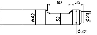 Asphaltspaten (parallel) 450 mm für Komatsu JKHB 51