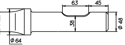 Spitzmeissel 480 mm für Rotair OL 90